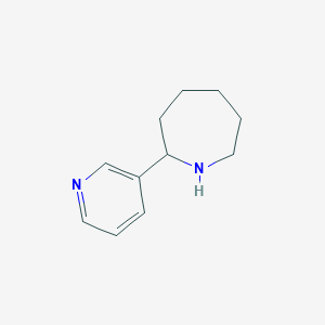 molecular formula C11H16N2 B153521 2-吡啶-3-基-氮杂环 CAS No. 130342-99-3