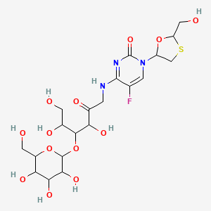 molecular formula C20H30FN3O13S B15352106 O-alpha-D-Glucopyranosyl Emtricitabine 