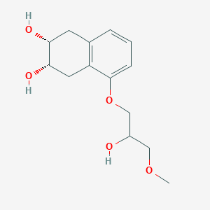 molecular formula C14H20O5 B15352111 (2R,3S)-rel-Nadolol-de(N-tert-butyl)methoxy 