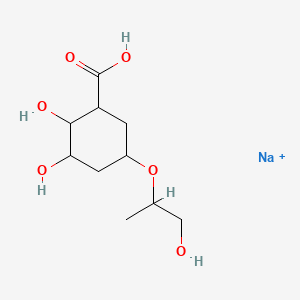 Sodium;2,3-dihydroxy-5-(1-hydroxypropan-2-yloxy)cyclohexane-1-carboxylic acid