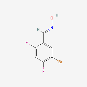 molecular formula C7H4BrF2NO B15352179 (E)-5-Bromo-2,4-difluorobenzaldehyde oxime 