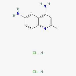 2-Methylquinoline-4,6-diamine;dihydrochloride