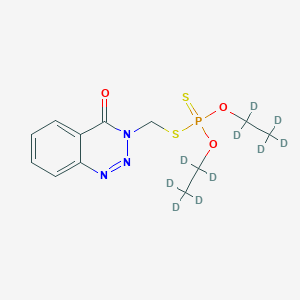 molecular formula C12H16N3O3PS2 B15352227 Azinphos-ethyl D10 