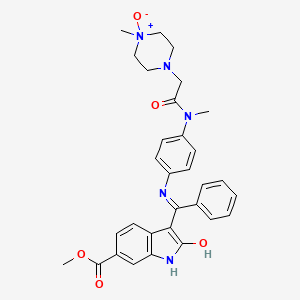 molecular formula C31H33N5O5 B15352246 Intedanib Piperazinyl-N4-oxide 