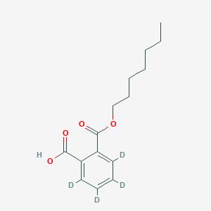 molecular formula C15H20O4 B15352263 Monoheptyl phthalate-d4 