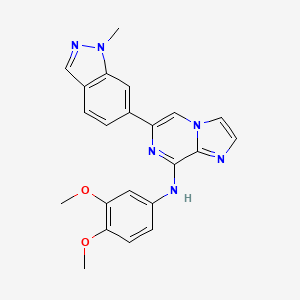 N-(3,4-dimethoxyphenyl)-6-(1-methylindazol-6-yl)imidazo[1,2-a]pyrazin-8-amine