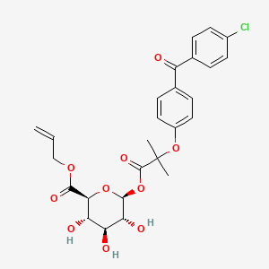 molecular formula C26H27ClO10 B15352284 Fenofibric Acid Acyl-Beta-D-glucuronide Allyl Ester 