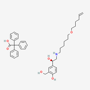 (R)-4-(2-((6-(Hex-5-en-1-yloxy)hexyl)amino)-1-hydroxyethyl)-2-(hydroxymethyl)phenol 2,2,2-Triphenylacetate