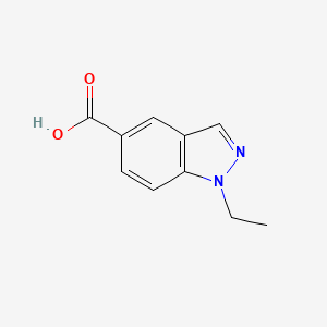 molecular formula C10H10N2O2 B15352305 1-Ethylindazole-5-carboxylic acid 