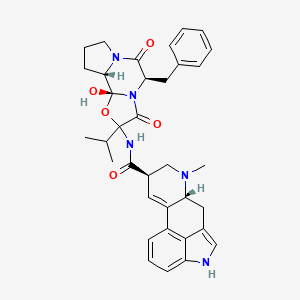 (6aR,9R)-N-[(1S,2R,7R)-7-benzyl-2-hydroxy-5,8-dioxo-4-propan-2-yl-3-oxa-6,9-diazatricyclo[7.3.0.02,6]dodecan-4-yl]-7-methyl-6,6a,8,9-tetrahydro-4H-indolo[4,3-fg]quinoline-9-carboxamide