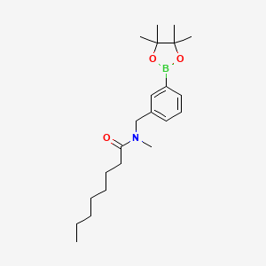 N-methyl-N-[[3-(4,4,5,5-tetramethyl-1,3,2-dioxaborolan-2-yl)phenyl]methyl]octanamide