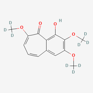 molecular formula C14H14O5 B15352351 2,3,6-Trideuteromethyl Purpurogallin 