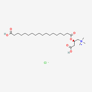 molecular formula C25H48ClNO6 B15352352 OctadecanedioicAcidMono-L-carnitineEsterChloride 