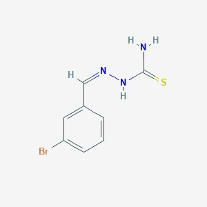 2-[(3-Bromophenyl)methylene]hydrazinecarbothioamide; Benzaldehyde, m-bromo-, thiosemicarbazone; [(3-Bromophenyl)methylideneamino]thiourea