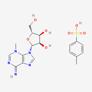 (2R,3S,4R,5R)-2-(hydroxymethyl)-5-(6-imino-3-methylpurin-9-yl)oxolane-3,4-diol;4-methylbenzenesulfonic acid