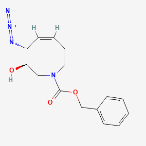 (3R,4R,Z)-Benzyl 4-azido-3-hydroxy-3,4,7,8-tetrahydroazocine-1(2H)-carboxylate