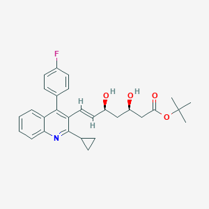 molecular formula C29H32FNO4 B153524 叔丁基匹伐他汀 CAS No. 586966-54-3