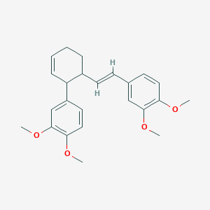 3-(3,4-dimethoxyphenyl)-4-[(E)-3,4-dimethoxystyryl]cyclohex-1-ene