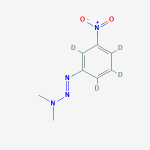 molecular formula C8H10N4O2 B15352474 3,3-Dimethyl-1-(3-nitrophenyl-2,4,5,6-d4)triaz-1-ene 