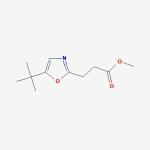 Methyl 3-(5-tert-butyl-1,3-oxazol-2-yl)propanoate