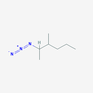 molecular formula C7H15N3 B15352481 2-Azido-3-methylhexane 