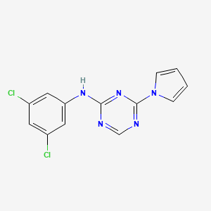 N-(3,5-dichlorophenyl)-4-pyrrol-1-yl-1,3,5-triazin-2-amine