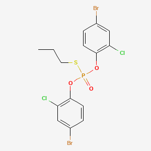 molecular formula C15H13Br2Cl2O3PS B15352503 O,O-Bis(4-bromo-2-chlorophenyl) S-Propyl Phosphorothioate 