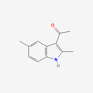 molecular formula C12H13NO B15352533 1-(2,5-dimethyl-1H-indol-3-yl)ethanone 