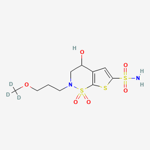 4-Hydroxy-1,1-dioxo-2-[3-(trideuteriomethoxy)propyl]-3,4-dihydrothieno[3,2-e]thiazine-6-sulfonamide