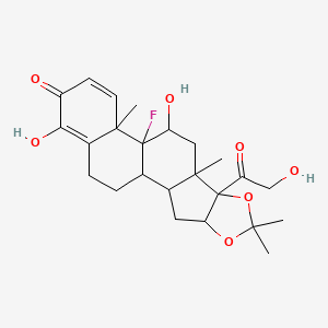 molecular formula C24H31FO7 B15352626 3,7-Dihydroxy Triamcinolone Acetonide 