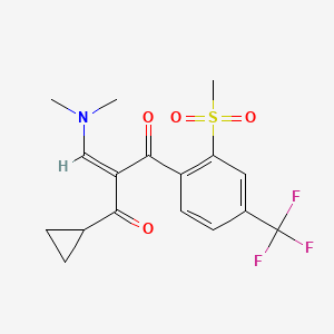 (2Z)-1-cyclopropyl-2-(dimethylaminomethylidene)-3-[2-methylsulfonyl-4-(trifluoromethyl)phenyl]propane-1,3-dione