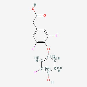 2-[4-(4-hydroxy-3-iodo(1,2,3,4,5,6-13C6)cyclohexa-1,3,5-trien-1-yl)oxy-3,5-diiodophenyl]acetic acid