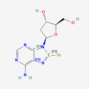 8-Bromo-2'-deoxyadenosine-13C2,15N