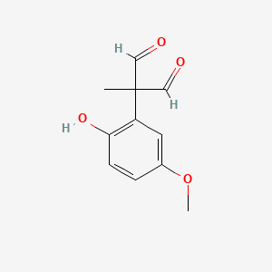 molecular formula C11H12O4 B15352667 2-(2-Hydroxy-5-methoxyphenyl)-2-methylmalonaldehyde 