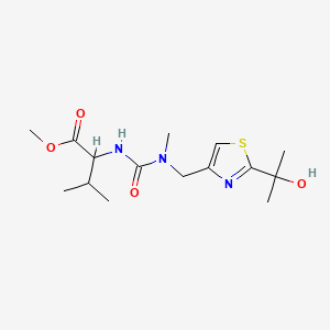 Methyl 2-[[[2-(2-hydroxypropan-2-yl)-1,3-thiazol-4-yl]methyl-methylcarbamoyl]amino]-3-methylbutanoate