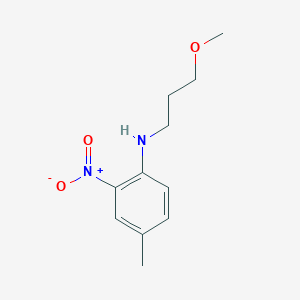 molecular formula C11H16N2O3 B15352678 N-(3-Methoxypropyl)-4-methyl-2-nitroaniline 