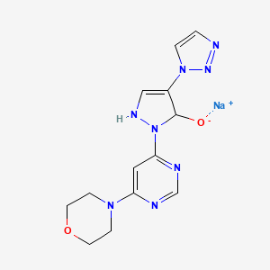 molecular formula C13H15N8NaO2 B15352685 Molidustat Sodium Salt 