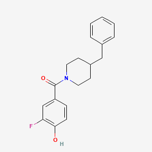 molecular formula C19H20FNO2 B15352687 (4-Benzylpiperidin-1-yl)(3-fluoro-4-hydroxyphenyl)methanone 