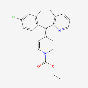 molecular formula C22H21ClN2O2 B15352708 (E)-Ethyl 4-(8-chloro-5H-benzo[5,6]cyclohepta[1,2-b]pyridin-11(6H)-ylidene)-3,4-dihydropyridine-1(2H)-carboxylate 