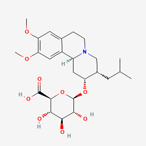 molecular formula C25H37NO9 B15352713 cis-Dihydrotetrabenazine Glucuronide 