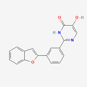 2-[3-(1-benzofuran-2-yl)phenyl]-5-hydroxy-1H-pyrimidin-6-one