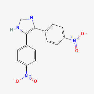 molecular formula C15H10N4O4 B15352810 4,5-bis(4-nitrophenyl)-1H-imidazole 