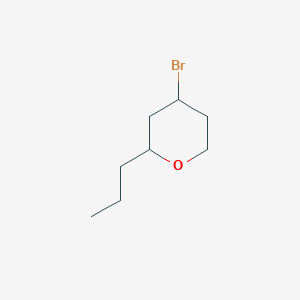 molecular formula C8H15BrO B15352811 4-Bromo-2-propyloxane 