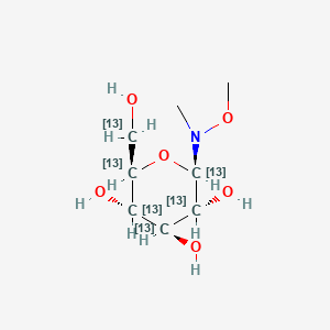 N-Methoxy-N-methyl-beta-D-glucopyranosylamine-13C6