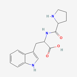 molecular formula C16H19N3O3 B15352842 Prolyltryptophan 