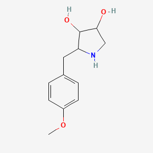 (2R,3S,4S)-2-[(4-methoxyphenyl)methyl]pyrrolidine-3,4-diol