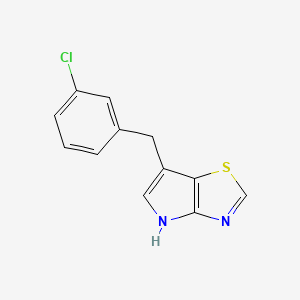 6-[(3-chlorophenyl)methyl]-4H-pyrrolo[2,3-d][1,3]thiazole