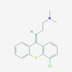 molecular formula C18H18ClNS B15352916 (3Z)-3-(4-Chloro-9H-thioxanthen-9-ylidene)-N,N-dimethyl-1-propanamine CAS No. 1082649-26-0