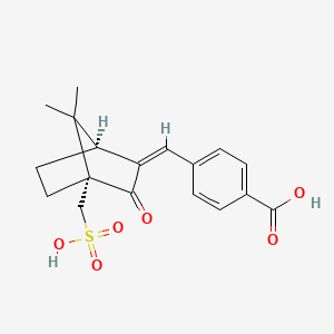 4-((Z)-((1S,4R)-7,7-Dimethyl-3-oxo-4-(sulfomethyl)bicyclo[2.2.1]heptan-2-ylidene)methyl)benzoic Acid