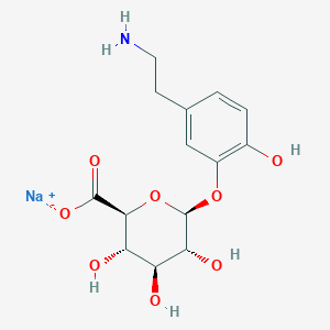 5-(2-Aminoethyl)-2-hydroxyphenyl ss-D-Glucopyranosiduronic Acid Sodium Salt; Dopamine-3-O-glucuronide Sodium Salt